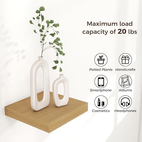 Venusmiles Square Floating Shelves 3 Pack