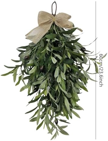 Olive Swag Wreath 24 Inch Artificial Greenery Garland