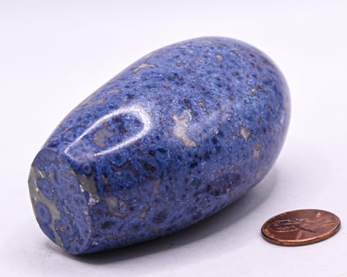 3 Inch Dumortierite With Quartz Inclusions Natural Orb