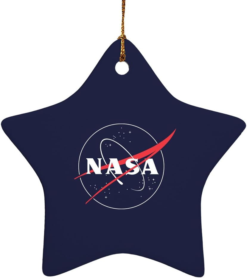 GRAPHICS MORE Star-Shaped Porcelain Christmas Ornament - 31 Inch 1