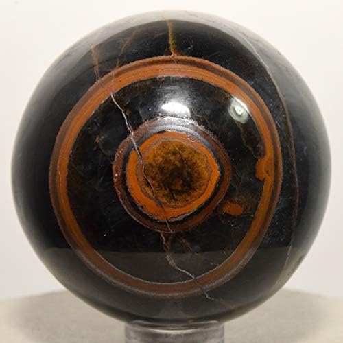 2 Blue Tiger Eye Sphere with Stand - Natural Quartz Chatoyant Crystal