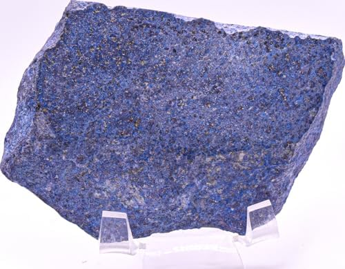 38 Inch Blue Dumortierite Carved Slab Natural Stone Decor