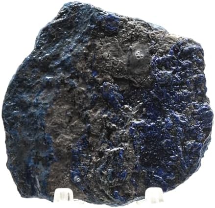 150ct 45mm Rich Blue Azurite Rough Slice Natural Decor Stone