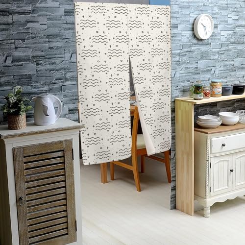Long Japanese Noren Door Curtain for Privacy and Style