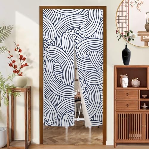 Japanese Style Noren Door Curtain Pink 34x60 Inch