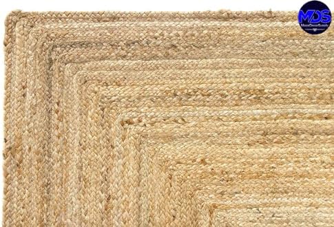 MDS Handwoven Braided Jute Area Rug 3x5 Feet