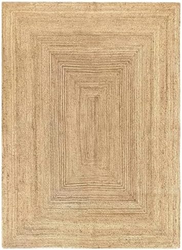 MDS Handwoven Braided Jute Area Rug 3x5 Feet