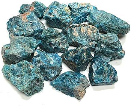 Blue Apatite Large 1 Natural Rough Stones Set