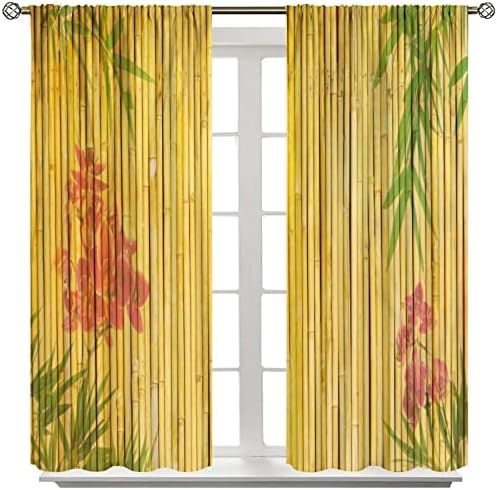 Bamboo Curtains 2 Panel Set 52 X 84
