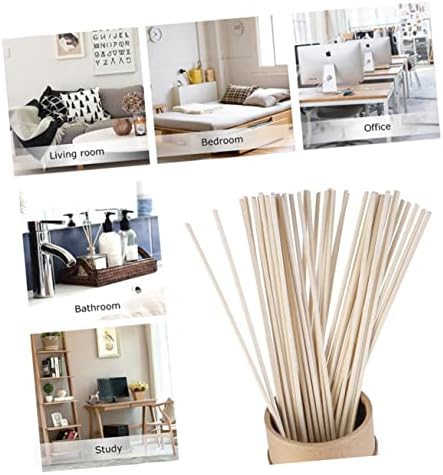 Garneck 100pcs Natural Rattan Diffuser Sticks for Home Aromatherapy