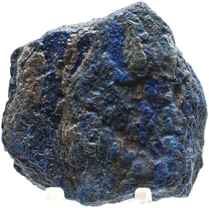 150ct 45mm Rich Blue Azurite Rough Slice Natural Decor Stone