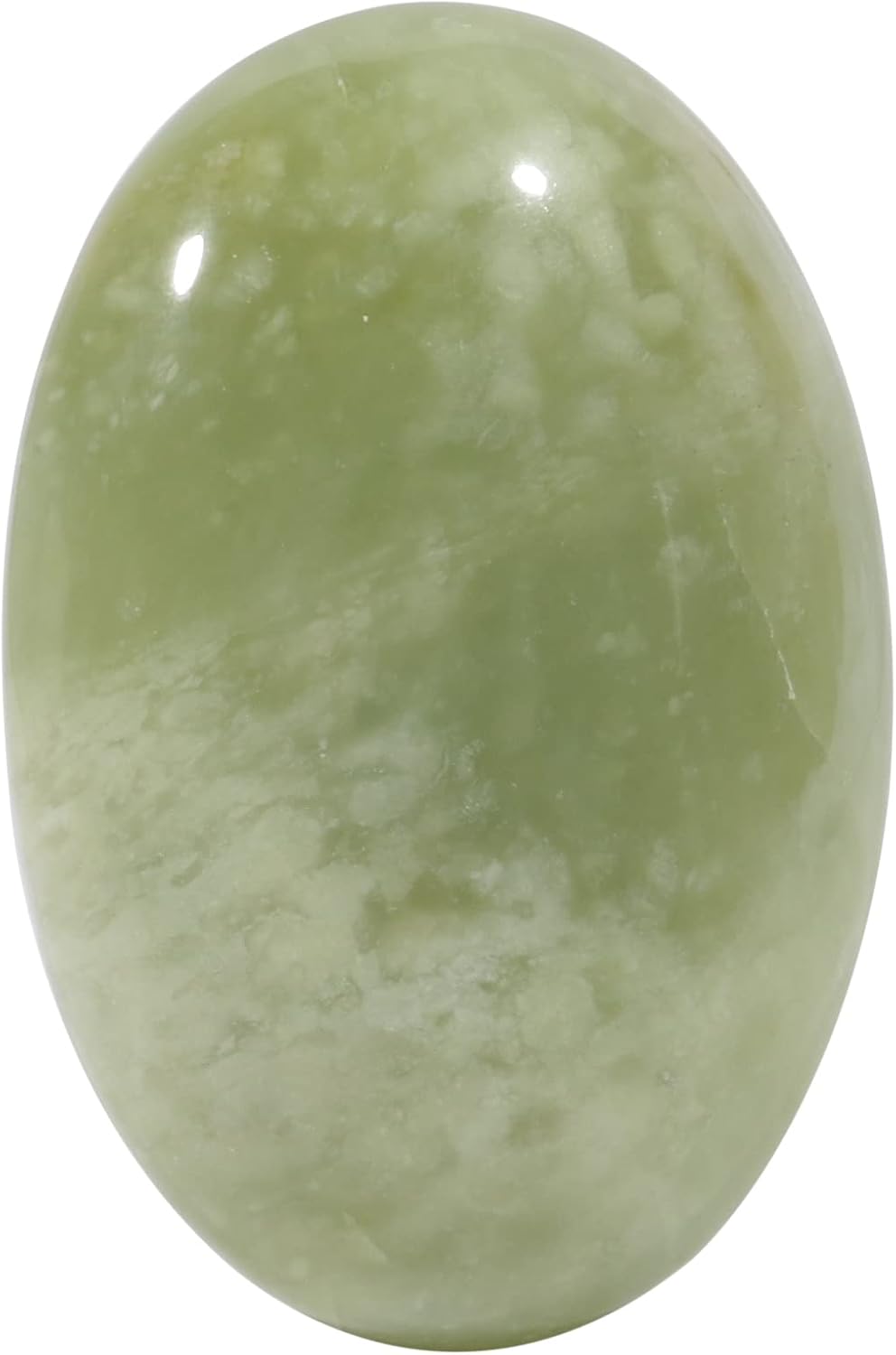 Loveliome Natural Jade Oval Polished Worry Stones