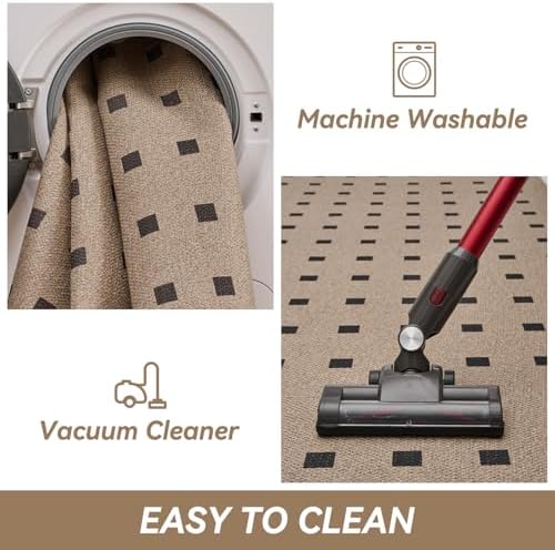 Woven 2x3 Washable Rugs for Entryway and Kitchen