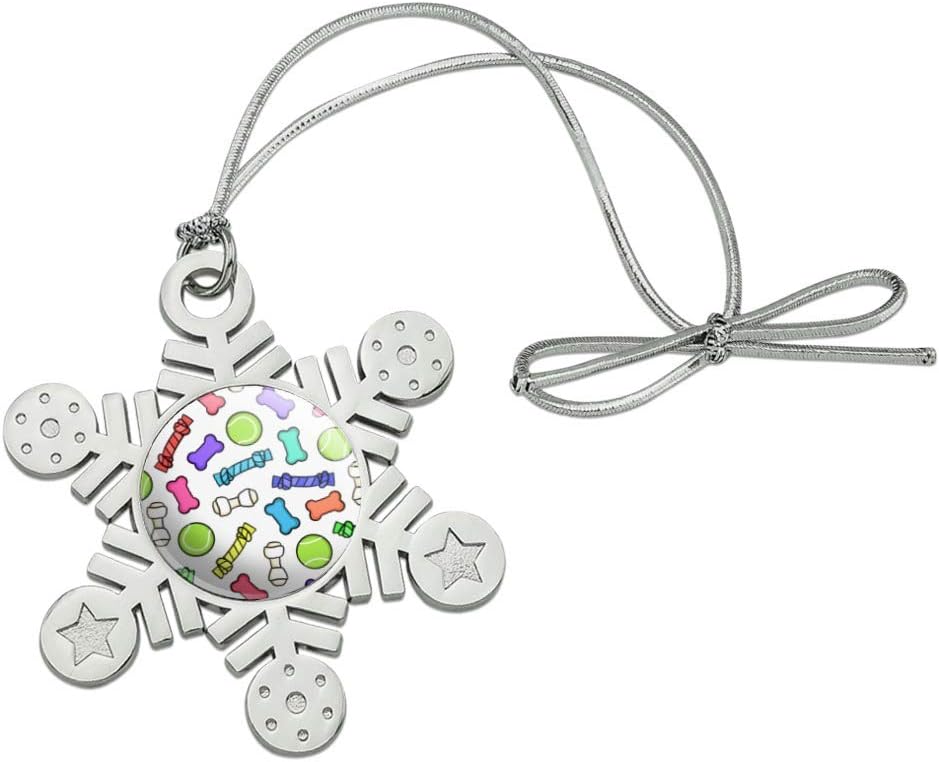 Doggie Chew Toy Bone Rope Snowflake Ornament
