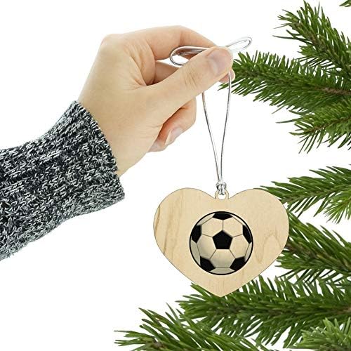 GRAPHICS MORE Heart Shaped Wooden Christmas Ornament