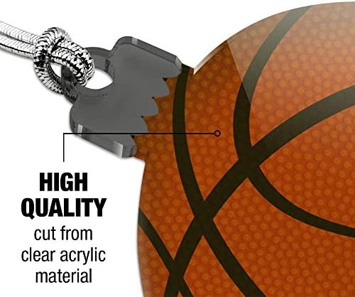 Basketball Ball Acrylic Christmas Tree Ornament