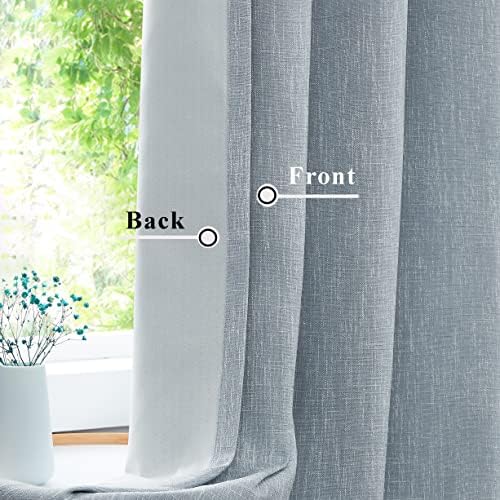 Blue Solid Blackout Curtain with Liner 50 x 108 2 Panels