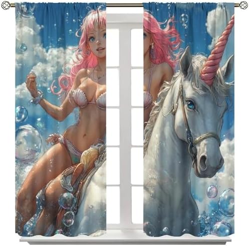 Custom Curtains Set of 2 Panels Blackout Thermal Insulated Noise Reduction