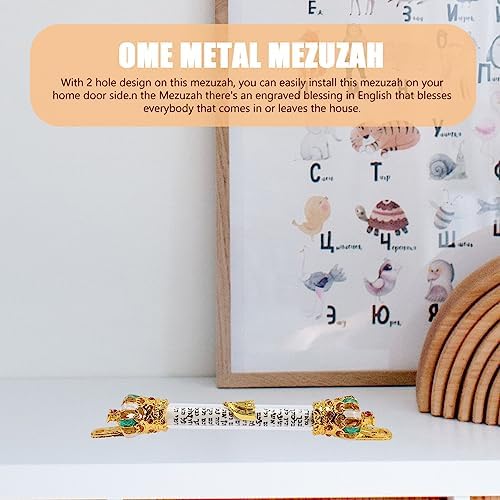 HOMSFOU Jewish Door Mezuzah Simple 2-Hole Design