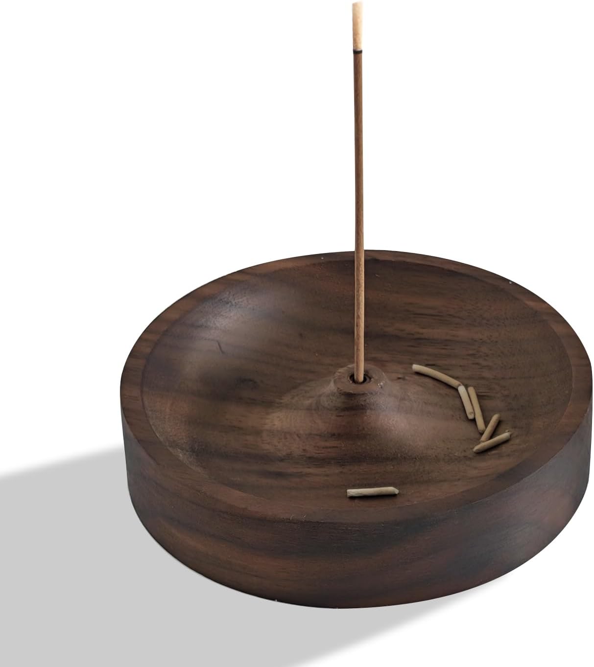 Belsea Round Wooden Incense Holder for Sticks