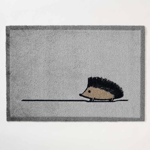 Cute Hedgehog Door Mat 18x30 Inches Washable