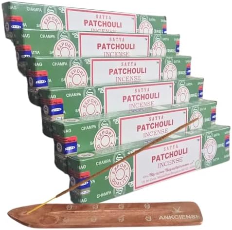 ANKCIENSE Incense Stick Holder with Satya Patchouli Incense