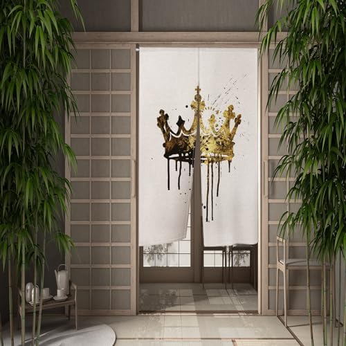 Japanese Style Noren Curtain 34x60 for Home Kitchen Privacy