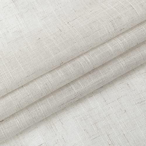 Central Park Linen Blend Sheer Curtain Panels 40x95