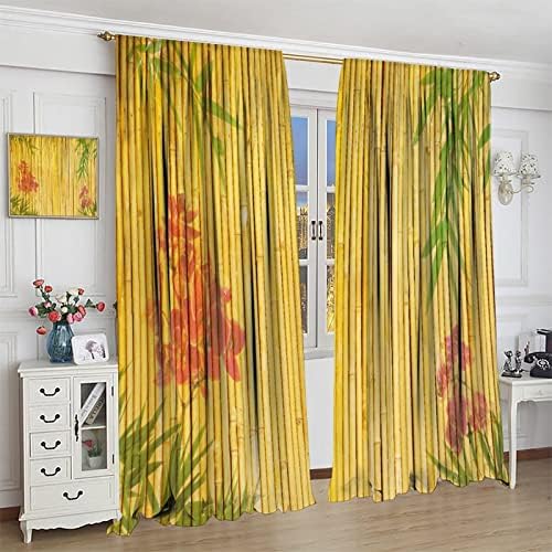 Bamboo Curtains 2 Panel Set 52 X 84