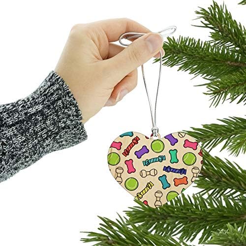 Graphics More Heart Shaped Wooden Christmas Ornament 1
