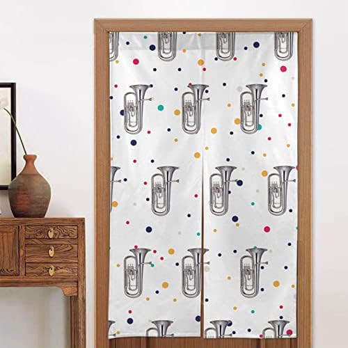 Peynir Euphonium Door Curtain Japanese Style Noren Decor
