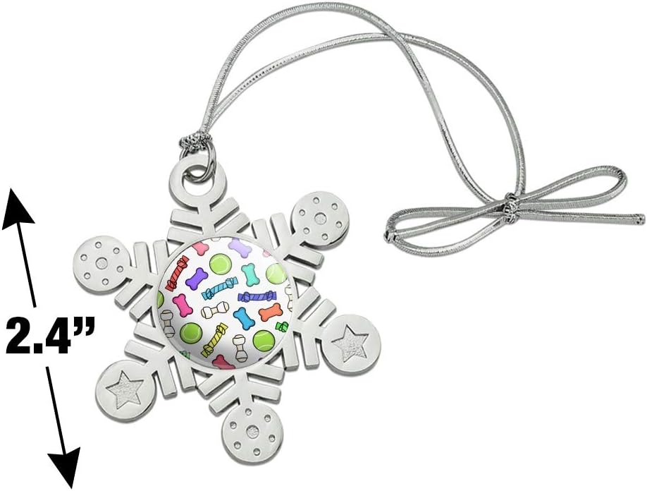 Doggie Chew Toy Bone Rope Snowflake Ornament