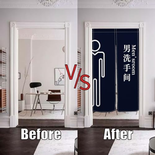 Modern Japanese Noren Door Curtain 34x60 Inches