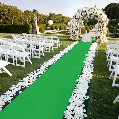 VOK Green Aisle Runner Carpet Rug 3x15ft
