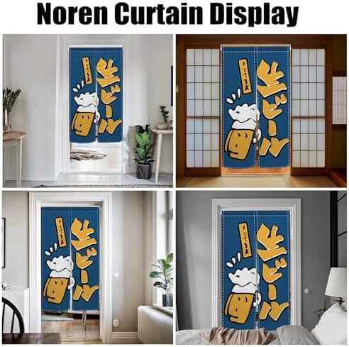 Japanese Noren Door Curtain for Kitchen Bathroom Divider