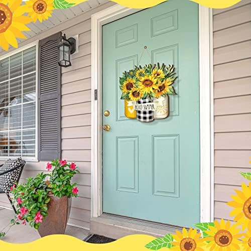 Karenhi Sunflower Welcome Summer Decor Sign