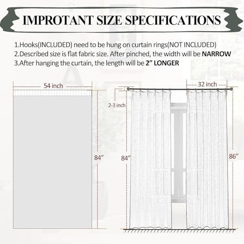 Gold Sheer Curtains 90 Inches Long 2 Panels