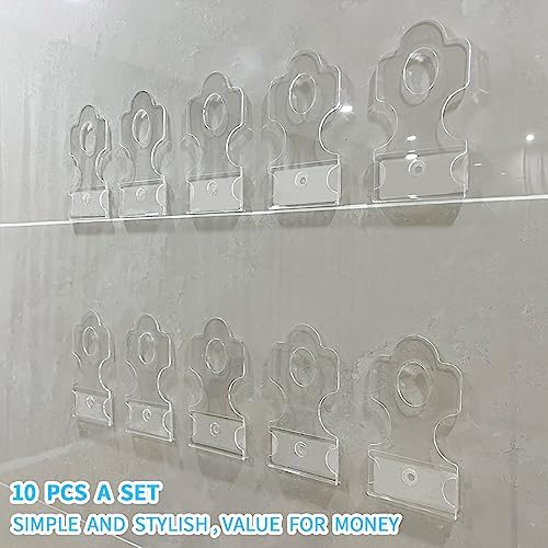 YODAR 10 Pack Acrylic Floating Shelves for Funko Pop Figures Display