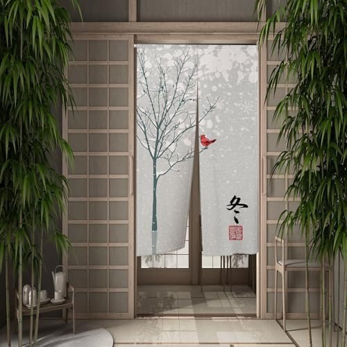 Leowefowa Japanese Noren Door Curtain 34x60 Inches 1