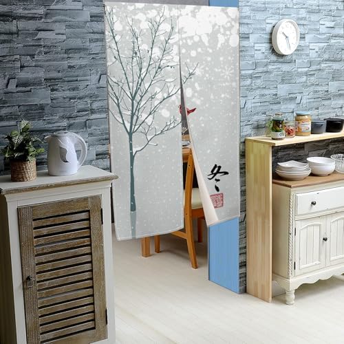 Leowefowa Japanese Noren Door Curtain 34x60 Inches 1