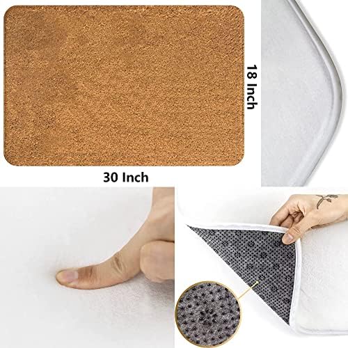 Cute Hedgehog Door Mat 18x30 Inches Washable
