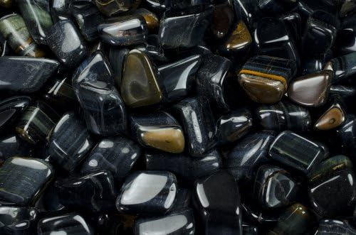 Fantasia Tumbled Blue Tigers Eye Stones 1 lb Medium 1-15