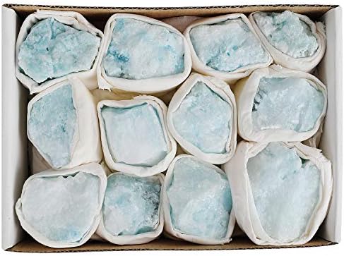 Rough Gemstone Flat Box - Blue Aragonite 7x5x2