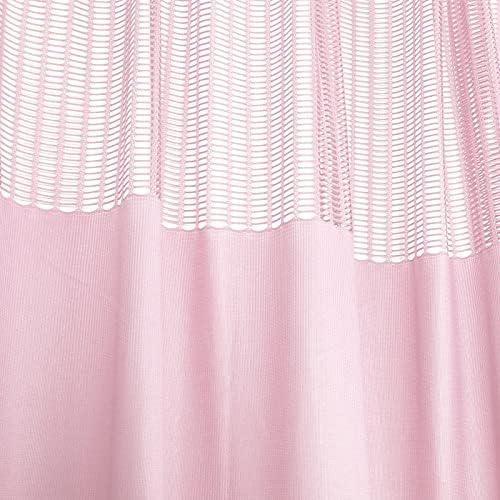 TFCFL 12ft x 8ft Privacy Curtain with Mesh Top and 24 Hooks