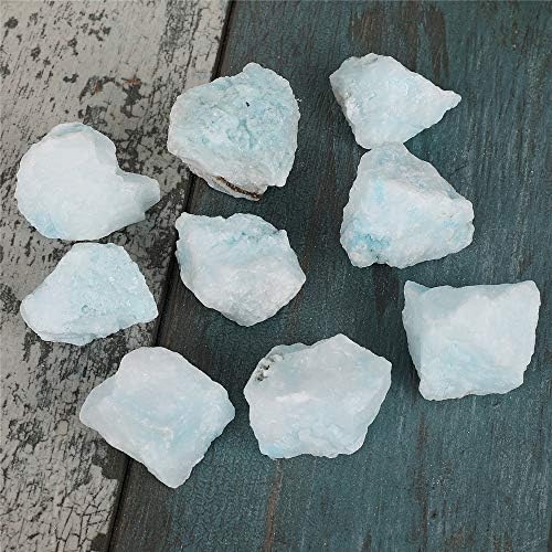Rough Gemstone Flat Box - Blue Aragonite 7x5x2