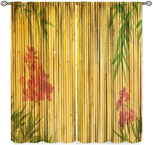 Bamboo Curtains 2 Panel Set 52 X 84