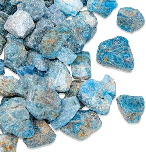 12 lb Blue Apatite Rough Stones for Tumbling Jewelry Making