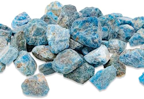 12 lb Blue Apatite Rough Stones for Tumbling Jewelry Making