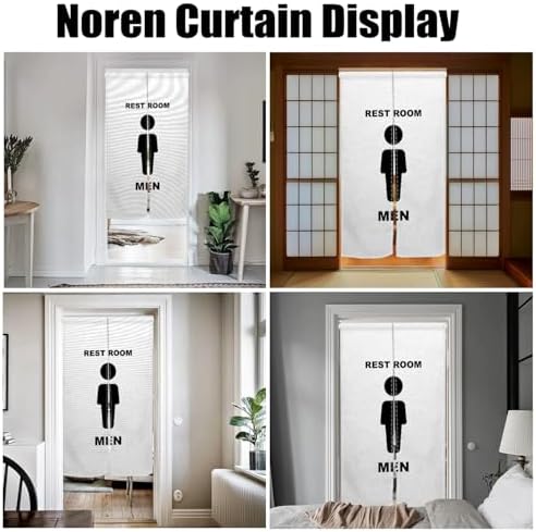 Modern Japanese Noren Curtain 34x60 for Home Privacy