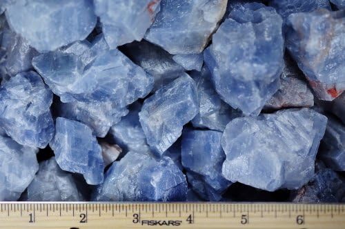 Fantasia Blue Calcite Rough Stones 1 lb AAA Grade